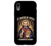 Custodia per iPhone XR Sant'Ignazio di Loyola Ad Maiorem Dei Gloriam Gesuita Cattolico