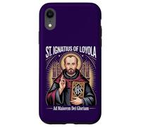 Custodia per iPhone XR Sant'Ignazio Loyola Ad Maiorem Dei Gloriam Gesuita Cattolico