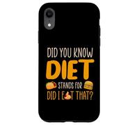 Custodia per iPhone XR Sapevi che DIET sta per Did I Eat That?