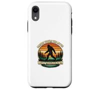 Custodia per iPhone XR Sasquatch Retro Maybe You're The Myth Walk The Unknown
