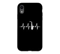 Custodia per iPhone XR Sassofono del battito cardiaco che pulsano il sassofonista
