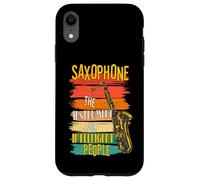 Custodia per iPhone XR Sassofono Lo Strumento Per Intelligente Persone Musicista