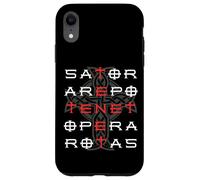 Custodia per iPhone XR Sator Arepo Tenet Opera Rotas Christian symbol