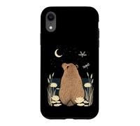 Custodia per iPhone XR Scena pacifica dello stagno delle libellule della luna di Capybara