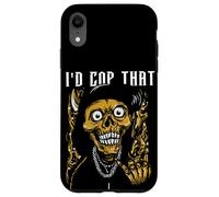 Custodia per iPhone XR Scheletro Rapper Io farei poliziotto Che