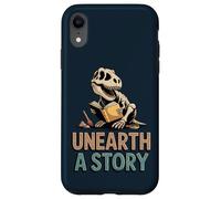 Custodia per iPhone XR Scoprire una storia T-Rex Leggere un libro