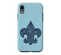 Custodia per iPhone XR Scout Law Fleur De Lis Typography Scouting
