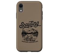 Custodia per iPhone XR Scouting Inspires Adventure Canoe Outdoors Retro Scouts