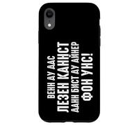 Custodia per iPhone XR Scritta in Russia in lingua tedesca "Wenn du das like kannst Russen"
