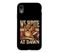 Custodia per iPhone XR Scriviamo a Dawn Vintage Owl Scrittori E Poeti