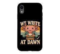 Custodia per iPhone XR Scriviamo all'alba Axolotl Mattina Rituale di scrittura
