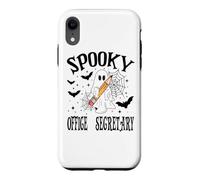 Custodia per iPhone XR Scuola di Halloween Segretaria Ufficio Spooky