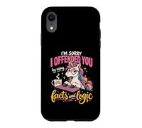 Custodia per iPhone XR Scusa se ti ho offeso usando fatti e logica scherzo sarcastico