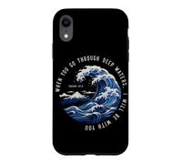 Custodia per iPhone XR Se attraversi acque profonde sarò con te Isaia 43:2
