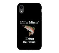 Custodia per iPhone XR Se mi manca devo pescare alla trota iridea, pesca a mosca