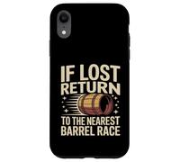 Custodia per iPhone XR Se perso ritorna alla corsa a botte più vicina