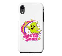 Custodia per iPhone XR See Ya Soon Moon Cute Spooky Halloween Stars Kawaii