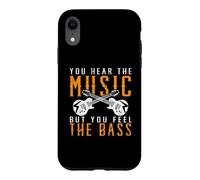Custodia per iPhone XR Senti la musica ma senti il basso Clef Lovers Basso