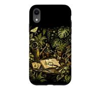 Custodia per iPhone XR Serra vintage botanica panchina da vaso, design naturale