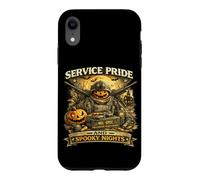 Custodia per iPhone XR Service Pride Spooky Nights, veterani militari, Halloween