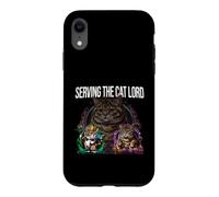 Custodia per iPhone XR Serving The Cat Lord Funny Feline Royal Master Design