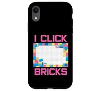 Custodia per iPhone XR Set di mattoncini colorati I Click Bricks Toy Builder Hobby