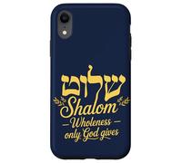 Custodia per iPhone XR Shalom Interezza Solo il nostro Dio dà