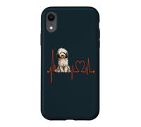Custodia per iPhone XR Sheepadoodle Dog Heartbeat ECG I miei cani sono il mio cardio
