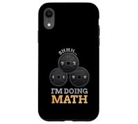 Custodia per iPhone XR Shhh I'm Doing Math Fitness Sollevamento Pesi Allenamento Allenamento