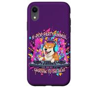 Custodia per iPhone XR Shiba Inu DJ K-Pop Party Cane Divertente