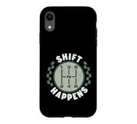 Custodia per iPhone XR Shift Happens - Cambio manuale a 5 velocità divertente