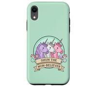 Custodia per iPhone XR Shun The Non-Believer Funny Charlie Unicorn Sarcasmo Meme
