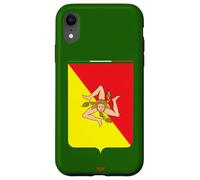 Custodia per iPhone XR Sicily Sign I Love Sicily, Sicily Italy Illustration Graphic