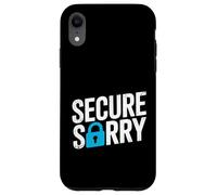 Custodia per iPhone XR Sicuro Sorry Lucchetto Data Breach Cyber Security Umorismo