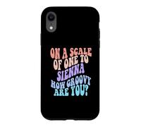 Custodia per iPhone XR SIENNA Personalized Name Cute Retro Girls Groovy Birthday