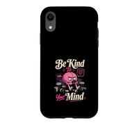 Custodia per iPhone XR Sii Gentile con la Tua Mente Cervello Divertente