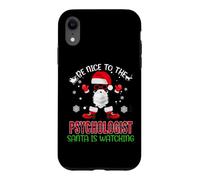 Custodia per iPhone XR Sii gentile con lo psicologo che Babbo Natale sta guardando