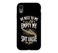 Custodia per iPhone XR Sii gentile con me o ti svuoterò la valvola dello sputo addosso