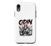 Custodia per iPhone XR Simboli delle rune della mitologia norrena del dio vichingo Odino