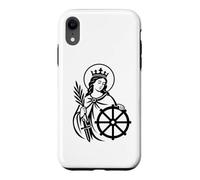 Custodia per iPhone XR Simbolo cattolico di Santa Caterina d'Alessandria