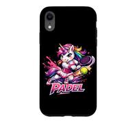 Custodia per iPhone XR Simpatica Ragazza Unicorno Che Gioca A Padel - Padel Tennis