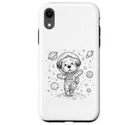Custodia per iPhone XR Simpatico cane astronauta esploratore spaziale cucciolo universo design