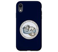 Custodia per iPhone XR Simpatico cane divertente con cuccia per cani + fodera durante il sonno