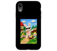 Custodia per iPhone XR Six Seven 6-7 Easter Day Ragazzi Bambini Dabbing Bunny 67 Meme