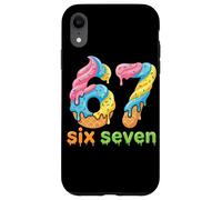 Custodia per iPhone XR Six Seven 67 Number Ice Cream Drip Meme 6 7 Kids boys Girls