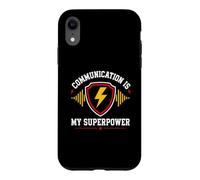 Custodia per iPhone XR Skills Teamwork Quote Communication Is My Superpower