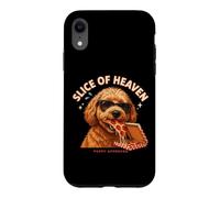 Custodia per iPhone XR Slice Of Heaven Goldendoodle Pizza Foodie Fun