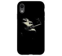 Custodia per iPhone XR Smoky Jazz Man Minimal Face Portrait Estetica