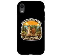 Custodia per iPhone XR Snail Hiking Team Ci arriveremo quando ci arriveremo lento divertimento