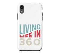 Custodia per iPhone XR Snowboard divertente Vivere la vita a 360 gradi